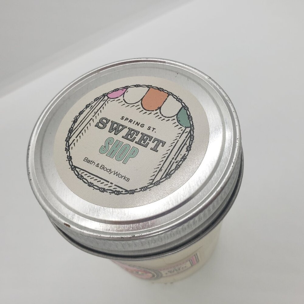 Pink Lemonade Pound Cake Bath and Body Works 6oz Mason Jar Candle RETIRED bbw - Picture 4 of 10